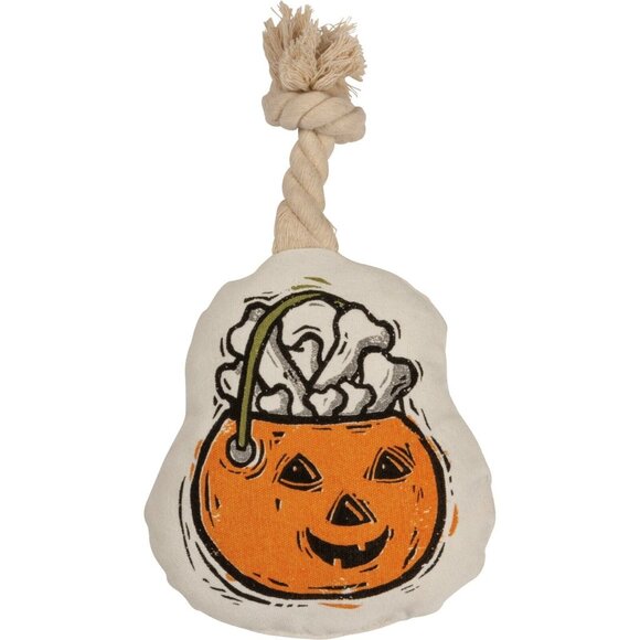 Dog Toy Squeaky Medium Large Size Dog Rope Set of Two Halloween and Taco - Picture 5 of 6